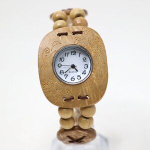 Natural Wood Watch Women’s Lightweight Sustainable Analog Quartz Boho